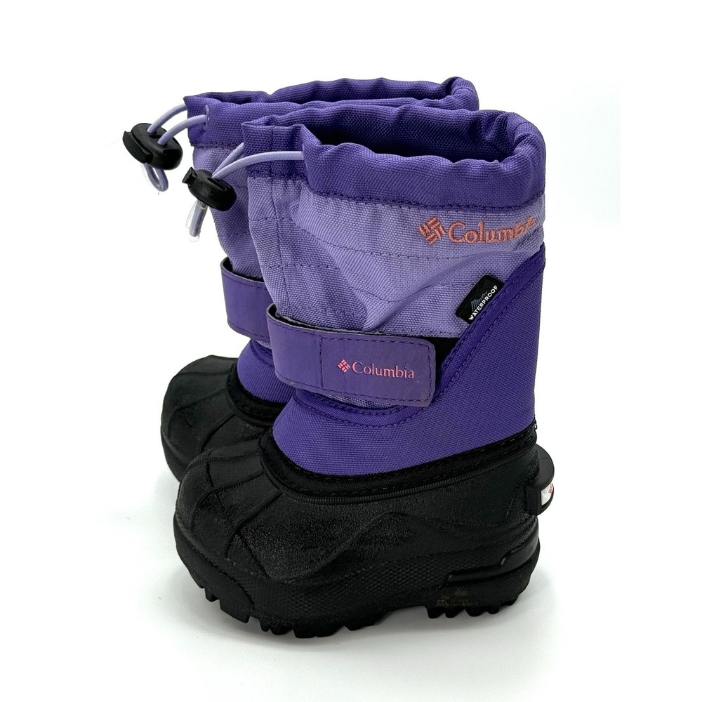 Columbia Powderbug Plus‎ 2 Todder Winter Boots Purle Size 4 Warm-25F-32C